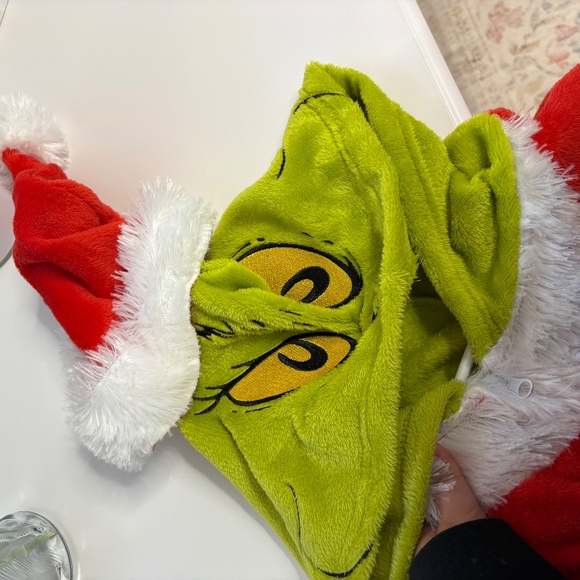 Grinch Santa onsie ! Size large . NWOT - Picture 5 of 5